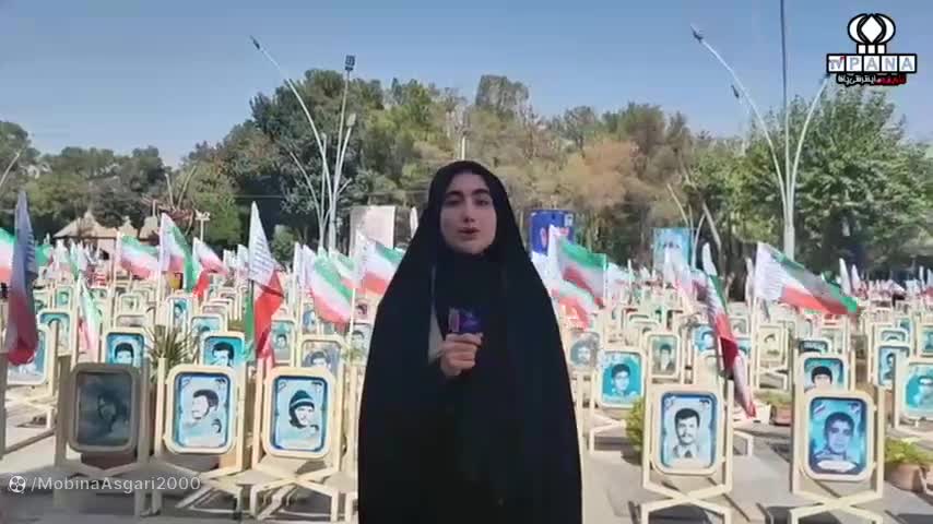 قسمت دوم عطر فشانی قبور شهدا ، خبرنگار مبینا عسگری